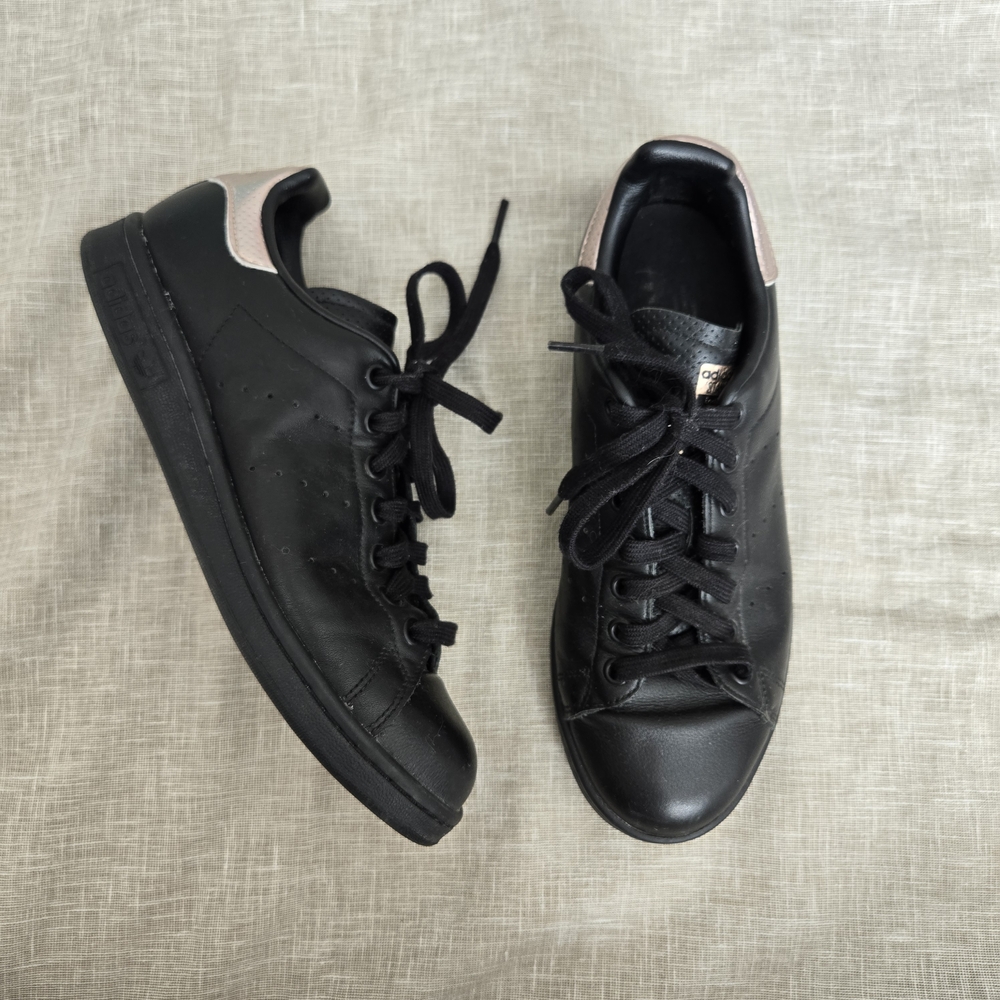 Adidas Stan Smith Black And Pink/Rose Gold